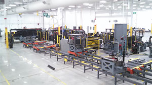 Complete manufacturing transfer line – ROPS cab manufacturing
